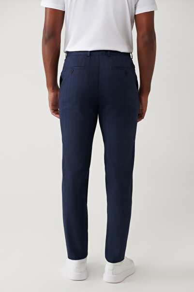 Avva Erkek Lacivert Yandan Cepli Esnek Kumaşlı Lightweight Relaxed Fit Pantolon A41Y3206