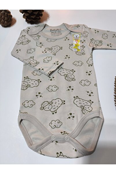 Şimo Butik Girl Boy Child Baby Long Sleeve Snap Fastener Bodysuit-Badi 100% Cotton 1-2-3-4-5-6 Years Old