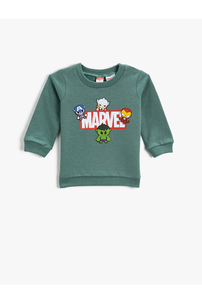 Koton Tištěná mikina Crew Neck Marvel License