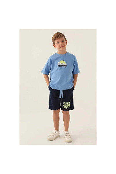 Rolypoly Boy's Blue Bermuda Suit