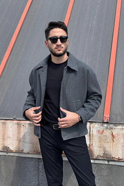 inpool Γιακάς πουκάμισου, υπερμεγέθη, Old Money Culture, κουμπιά, υφασμάτινο μπουφάν 24USEC05