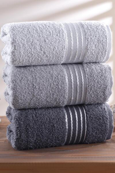 Zeynep Tekstil Čáry | Sada 3 ručníků na ruce a obličej 50x90 cm