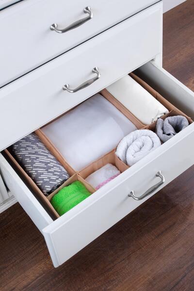 Znp Home Organizator za ladice sa 7 odjeljaka | Organizator smeđe boje