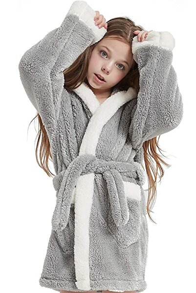 Znp Home Bunny Hooded Unisex Wellsoft Children's Plush Dressing Gown | Dressing gown