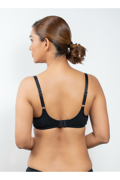 Aadaraya Set Of 3 - Laced Balconette Bra With Hook And Eye Closure