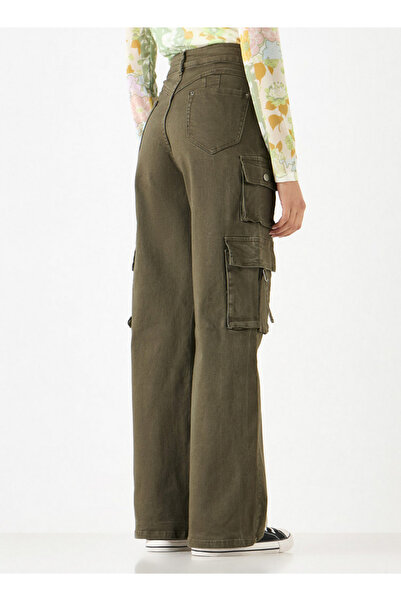 2Xtremz Wide Leg Cargo Jeans With Pockets