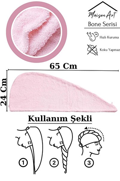 Zeynep Tekstil Tyrkysová čepice na vlasy | Ručník na vlasy | Bazén Moře Pláž Osuška na vlasy