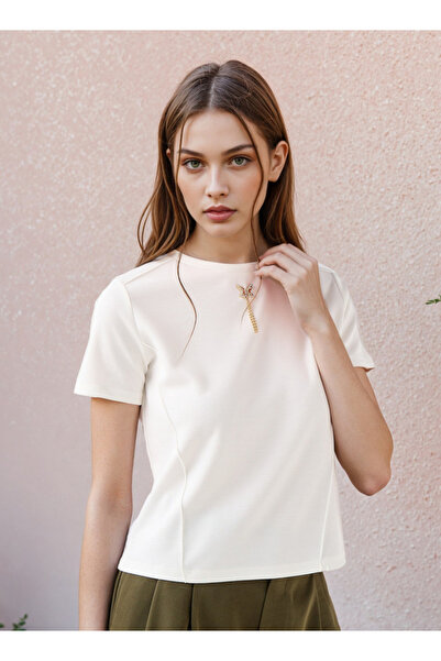 2Xtremz Seam Detail With Applique And Embroidery Tee