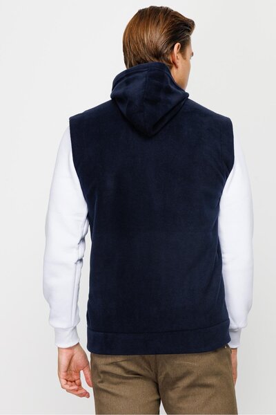 İgs Чоловічий синій жилет з флісу