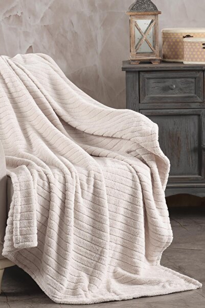 Cotonila Comfy | Çizgili Wellsoft Tv Battaniyesi 110x180 cm