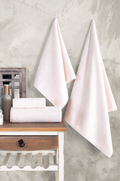 Znp Home Royal| 50x90 - 70x140 Cm 4-Piece Bath Towel Set, 100% Cotton Towel Set