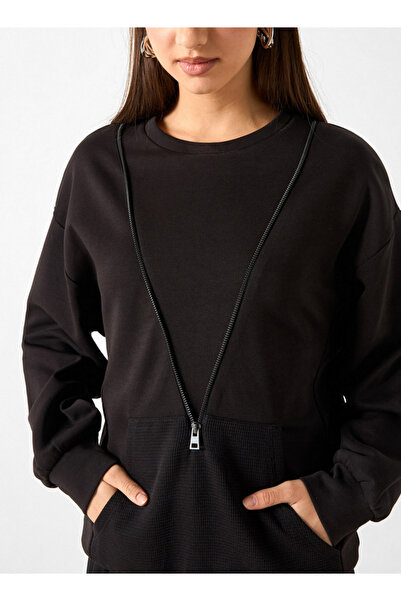 2Xtremz Zip Detail Sweatshirt with Long Sleeves