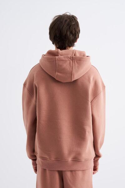 Machinist Ανδρικό φούτερ Basic Hooded Oversize Χάλκινο