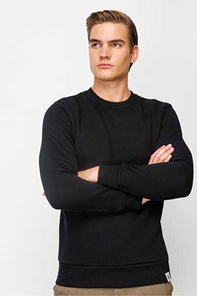 İgs Men's Black Crew Neck Sweatshirt