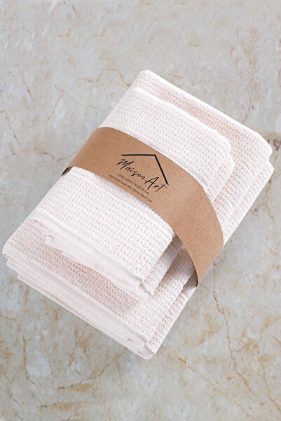 Zeynep Tekstil Royalty |   50X90 - 70X140 cm 4-Piece Bath Towel Set, 100% Cotton Towel Set