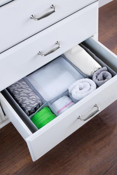 Znp Home Organizator cu 7 compartimente pentru sertar |   Organizator Gri