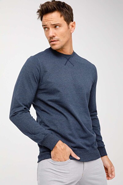 İgs Hanorac pentru bărbați Indigo Modernfit / Extra Slim Fit B guler rotund