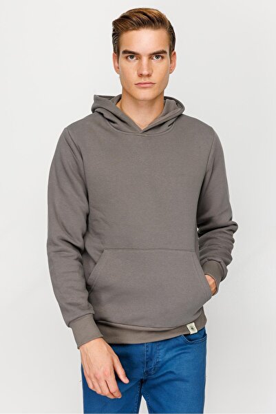 İgs Men's Dark Gray Hooded Sweatshirt