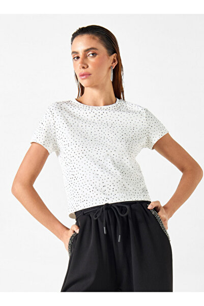 2Xtremz Embellished T-shirt with Short Sleeves