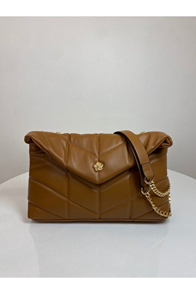 BK Bags & Accessories حقيبة يد وكتف نسائية مبطنة مع حزام سلسلة