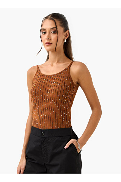 2Xtremz Strappy Crop Top With Crystals