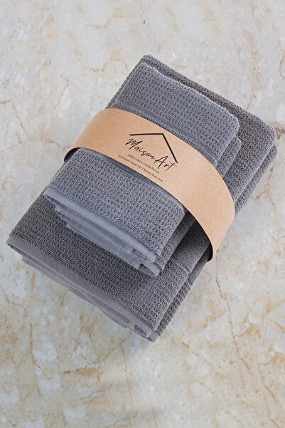 Zeynep Tekstil Royalty |   50X90 - 70X140 cm 4-Piece Bath Towel Set, 100% Cotton Towel Set