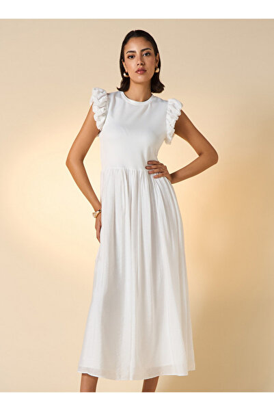 2Xtremz فستان 2Xtremz بدون أكمام بتفاصيل كشكش ورقبة دائرية