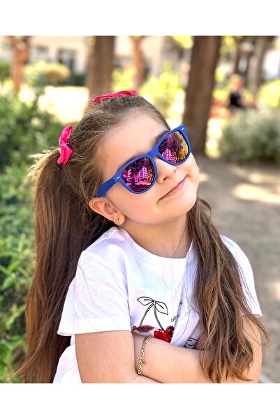 Polo Exchange Polo ExchanGe WAYFARER Children's Glasses - Blue/purple Mirror