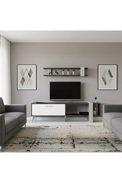 Stylish Home Stylish Home SHTV19 TV Table - White and Grey