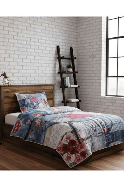 BELENAY HOME Çiçekci Kız Çocuk Tek Kişilik Yatak Örtüsü Takımı - Pike Set