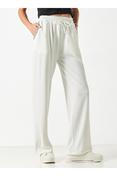 2Xtremz Embellished Wide Leg Pants with Drawstring Closure