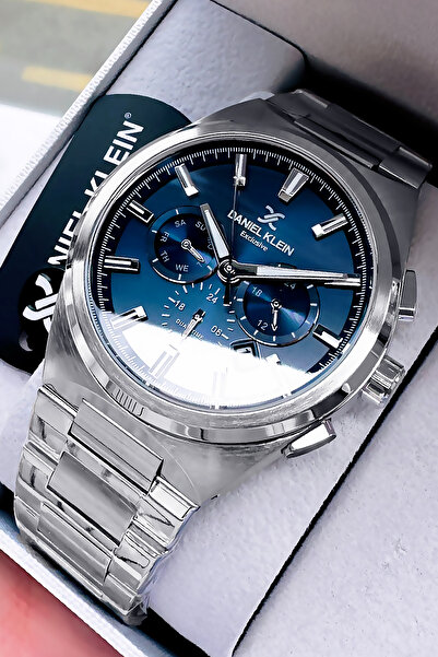 Daniel Klein Exclusive Men's Wristwatch 3 Atm Water Resistant Silver Color Steel Band Gift Bracelet Dke2134C2