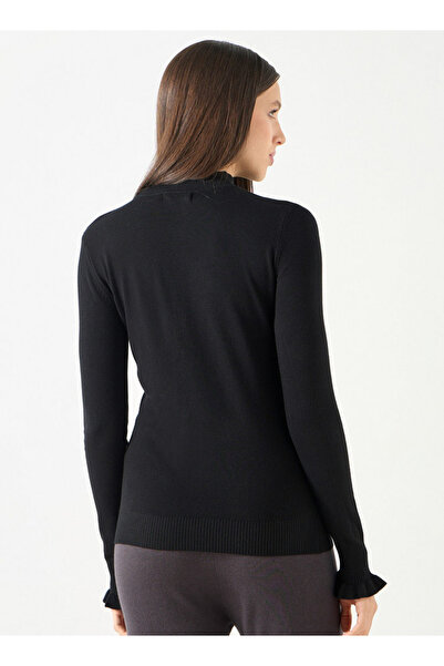 2Xtremz Ribbed Funnel Neck Sweater with Long Sleeves