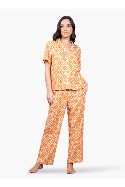 Aadaraya طقم بيجامة مطبوع