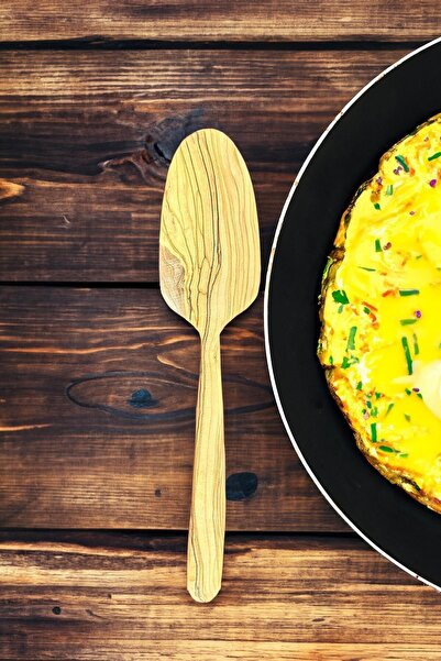 MaisonArt Zeytin Ağacı Spatula | 1 Adet El Yapımı Ahşap Spatula