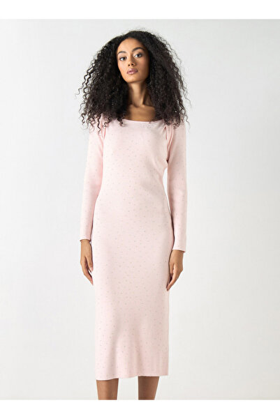 2Xtremz Ribbed Bodycon Dress with Long Sleeves