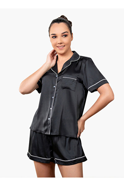 Aadaraya طقم قميص وشورت بياقة Aadaraya