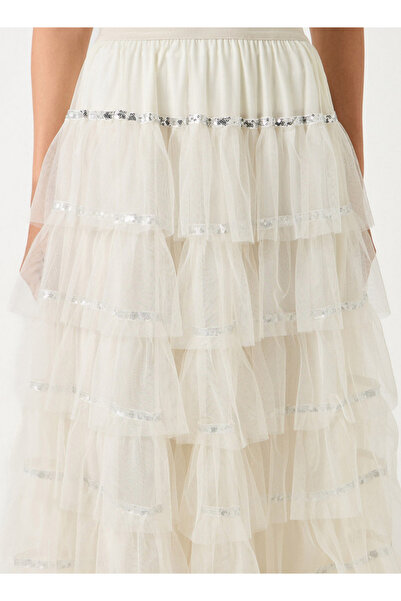 2Xtremz Tiered Maxi A-line Skirt With Elasticated Waistband