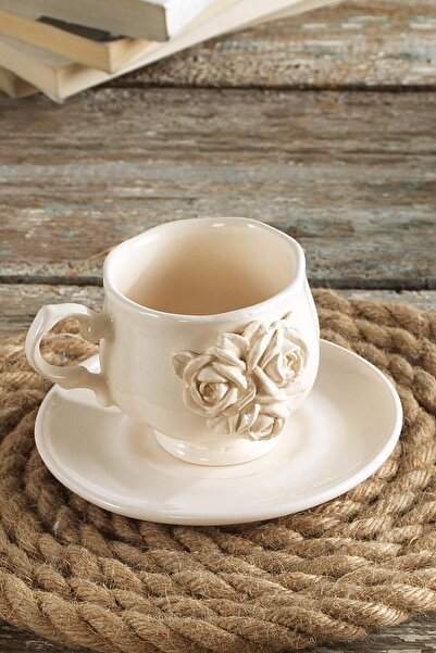 Znp Home Twice Coffee Cup Set Handmade Turkish Coffee Expresso Cup Set for 2 People