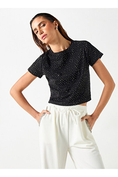 2Xtremz Embellished T-shirt with Short Sleeves