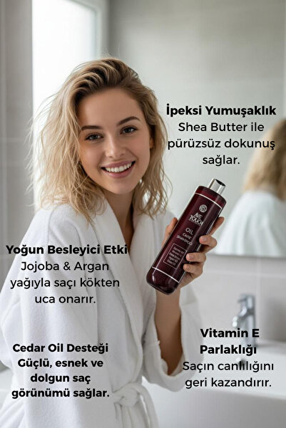 AVE TOUCH Oil Care Kuru Ve Yıpranmış Saçlar Için Bakım Şampuanı 500 ml