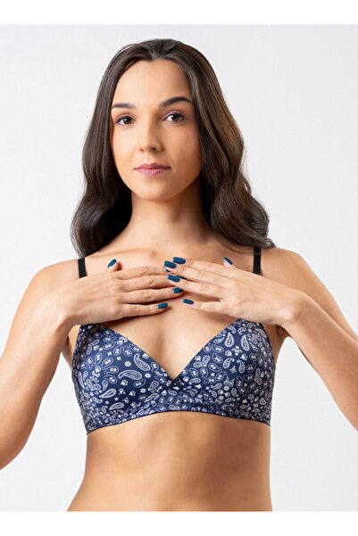 Aadaraya حمالة صدر للرضاعة مبطنة مطبوعة مع خطاف وإغلاق بالعين