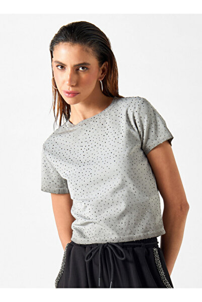 2Xtremz Embellished T-shirt with Short Sleeves