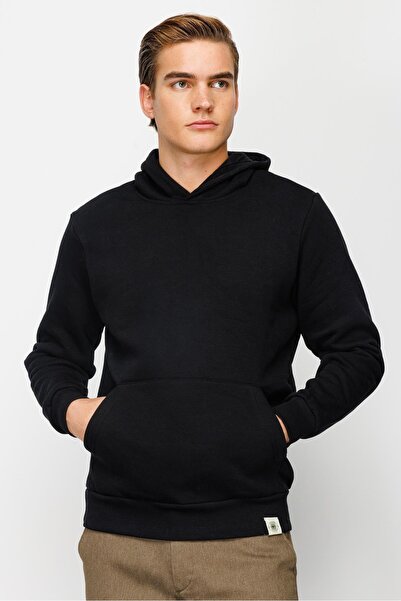 İgs Men's Black Hooded Sweatshirt