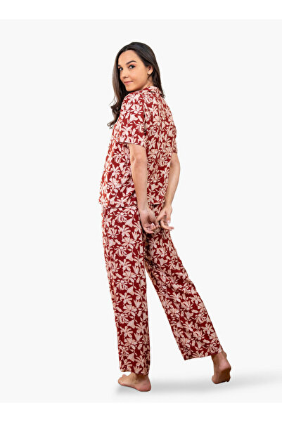 Aadaraya Floral Print Shirt and Pyjama Set