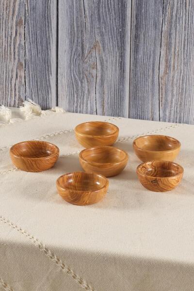 Znp Home Zeytin Ağacı Çerezlik El yapımı Çerez Kasesi Seti 6 Parça