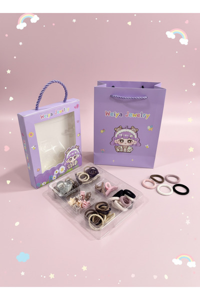 BATU GİYİM Set de catarame pentru fetiță și fetiță în cutie