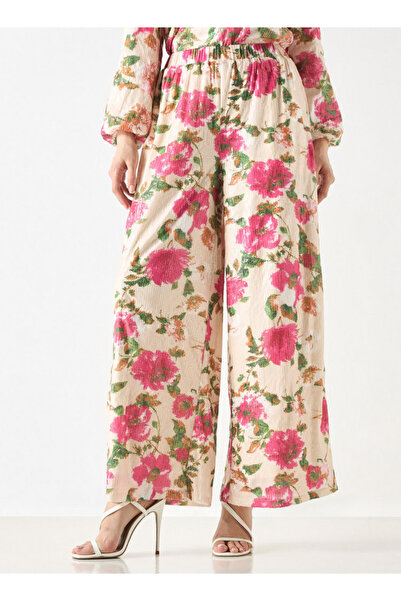 2Xtremz All-over Floral Print Palazzo Pants With Elasticised Waistband And Pockets