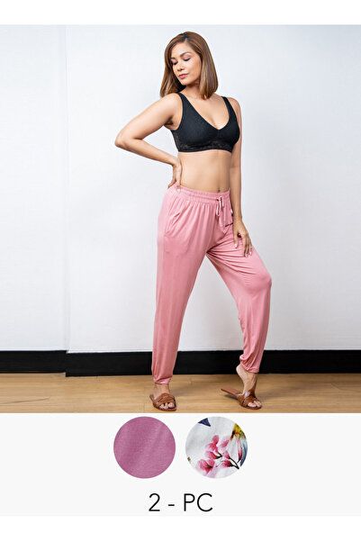 Aadaraya Set Of 2 - Assorted Pyjamas With Pockets And Drawstring Closure