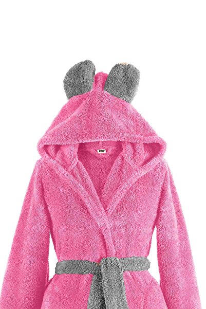 Znp Home Wellsoft Fleece Hooded Plush Dressing Gown - Robdeşambr Bathrobe